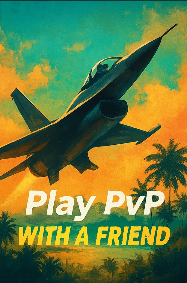PvP fighter jet battle with friend